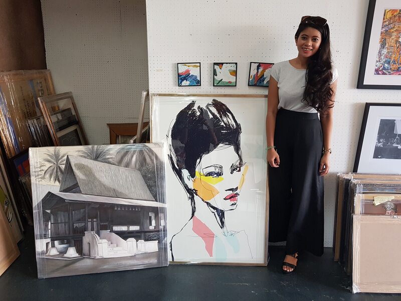 Affordable Custom Made Audrey Hepburn Digital Printing On Canvas  In Malaysia Office/ Home @ ArtisanMalaysia.com